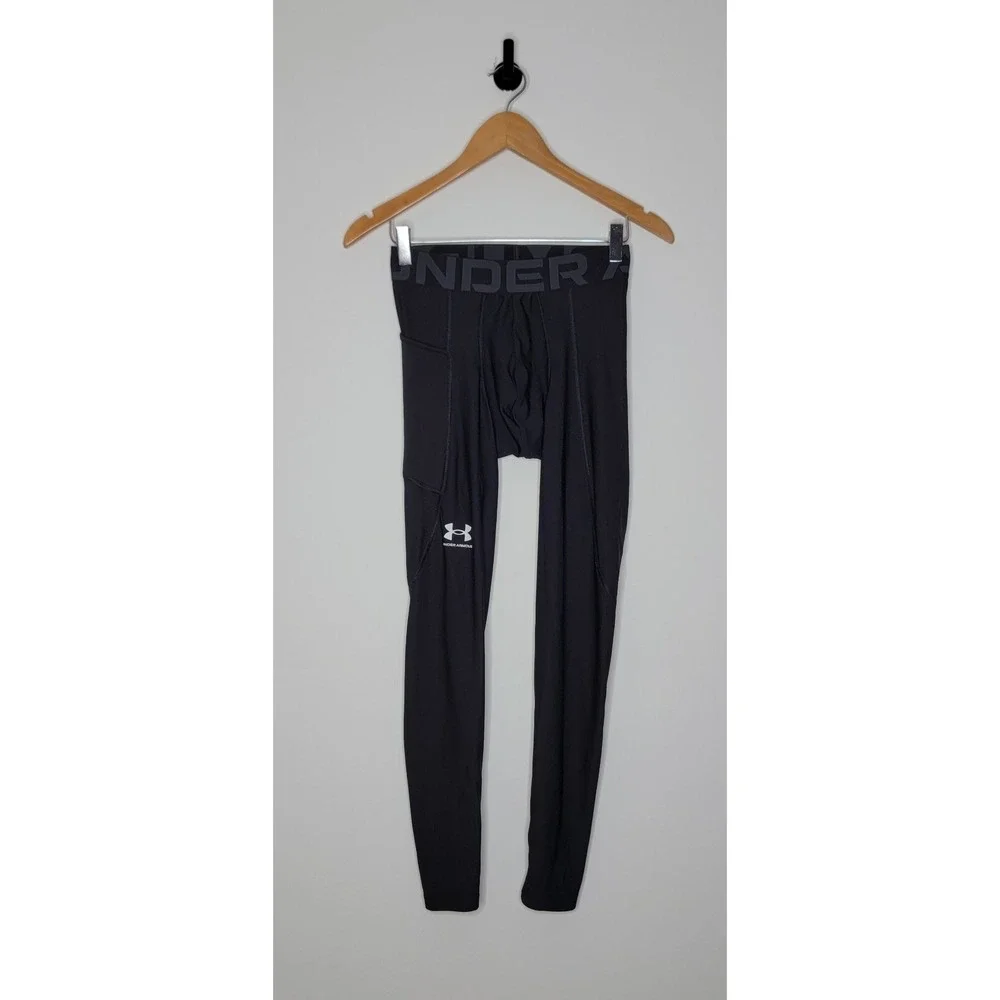 Under Armour Compression Athletic Leggings Men's Size Small Black 27